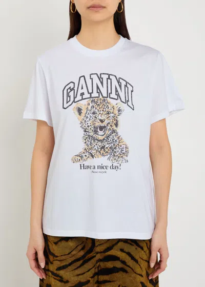 Ganni Barba Napoli Classic 1000 Stipes Shirt In White