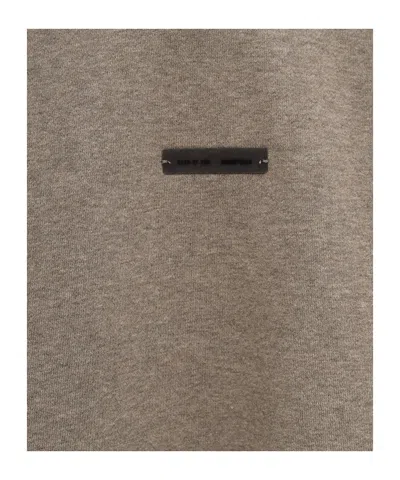 Essentials Elasticated-hem Sweatshirt In Gray