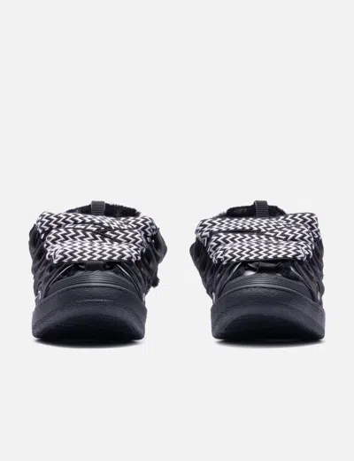 Lanvin Leather Curb Mules In Black