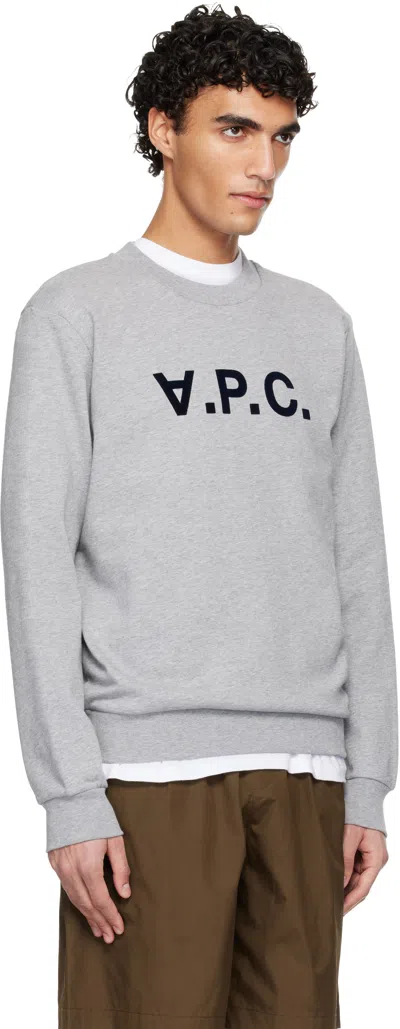 Apc Gray Standard Grand 'vpc' Sweatshirt In Gray