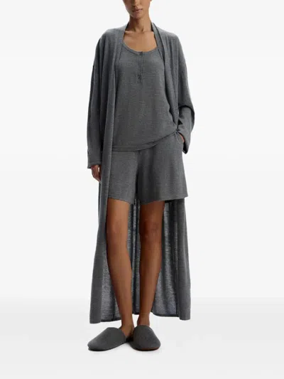 12 Storeez Button-placket Sleeveless Vest In Gray