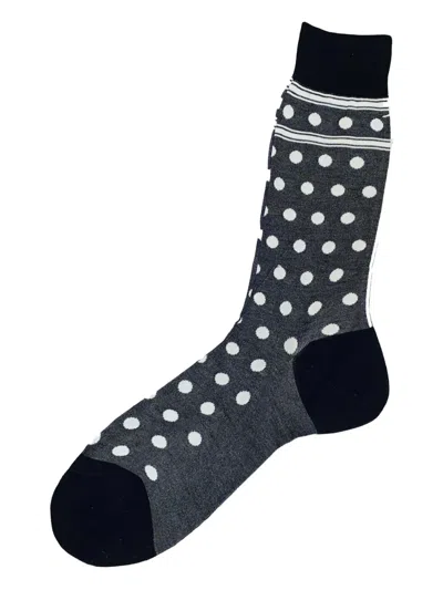 Antipast Polka Dot Socks In Gray