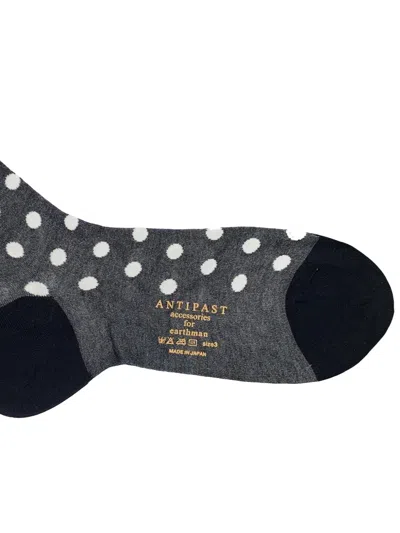Antipast Polka Dot Socks In Gray