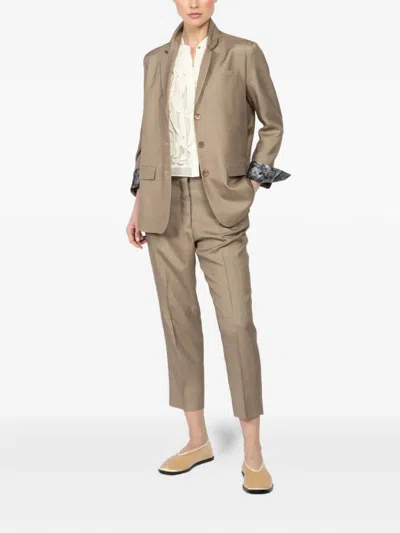 FLORAL THREE-BUTTON BLAZER