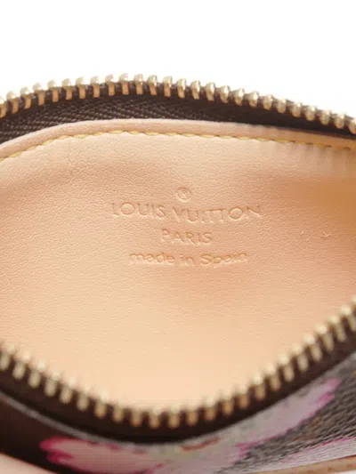 Pre-owned Louis Vuitton X Takashi Murakami 2003 Monogram Canvas Pouch Bag In Brown