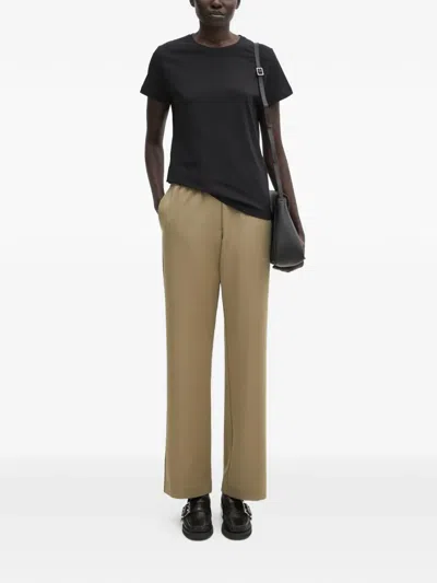 Samsoe & Samsoe Elasticated Waist Trousers In Red