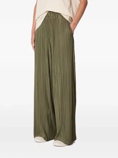 Samsoe & Samsoe Pleated Trousers In Green