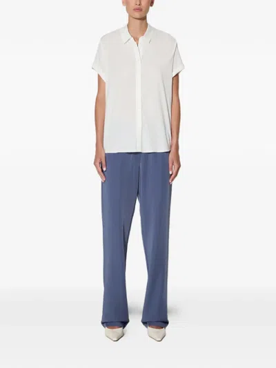 Samsoe & Samsoe Elasticated Trousers In Blue