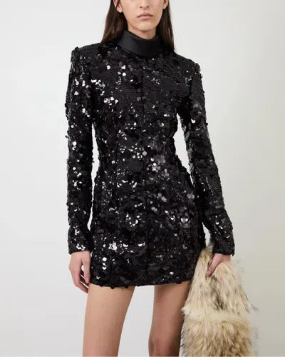 Aknvas Toni Sequin Dress In Black