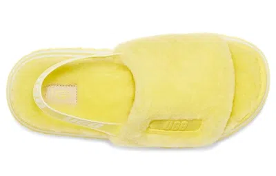 Ugg (wmns)  Disco Slide Thick Sole Yellow Slippers In Multi