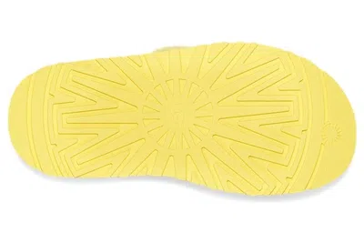 Ugg (wmns)  Disco Slide Thick Sole Yellow Slippers In Multi