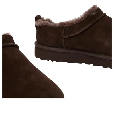 Ugg Round-toe Ankle Boots In Brown