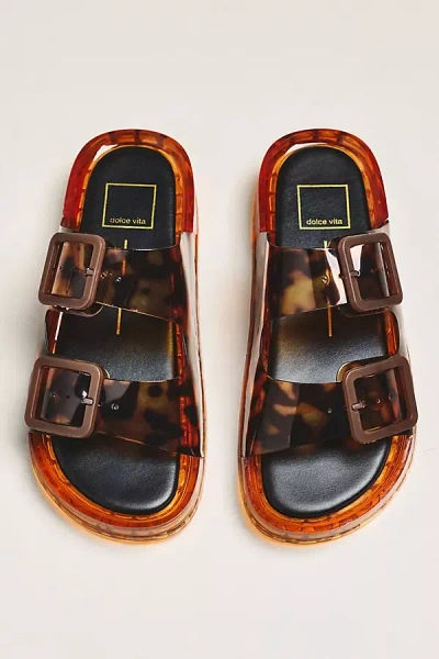 Dolce Vita Julio Jelly Sandals Tortoise Vinyl In Multi