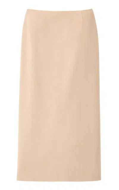 Lafayette 148 New York Camel Hair Midi Pencil Skirt In Brown