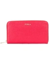 Furla All Around Zip Wallet In Red
