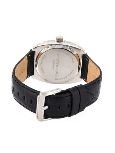Shop Christian Koban 'dom' Diamond Watch In Black