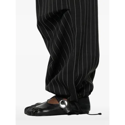 Y-3 Stripe-pattern Trousers In Black