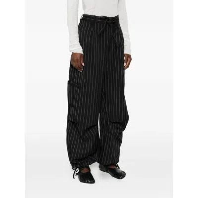 Y-3 Stripe-pattern Trousers In Black