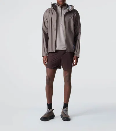 Satisfy Technical Jacket In Brown