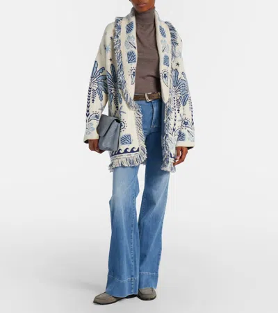 Alanui Echoes Of The Island Wool And Cotton Cardigan In Multi