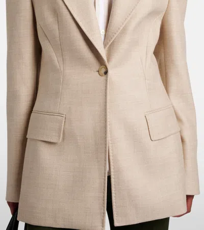Joseph Fallon Virgin Wool Blazer In Neutral