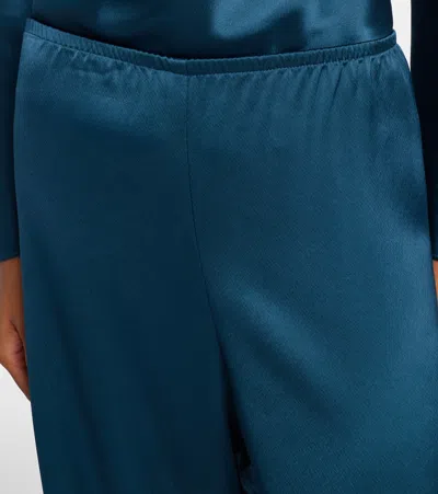 Leset Barb Wide Leg Pants Pacific In Green