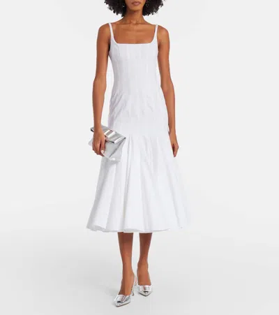 Roger Vivier Trompette Metallic Leather Clutch In Red