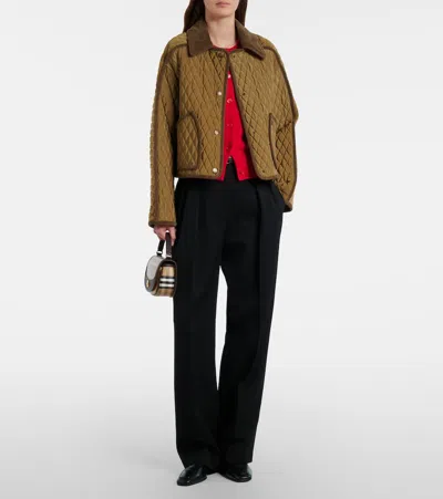Burberry Sienna Ekd Wool And Cashmere Cardigan In Multi