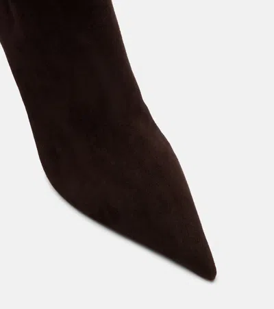 Paris Texas Vera 85 Suede Ankle Boots In Brown