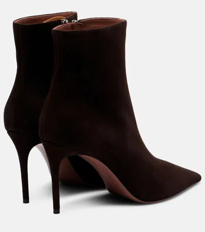 Paris Texas Vera 85 Suede Ankle Boots In Brown
