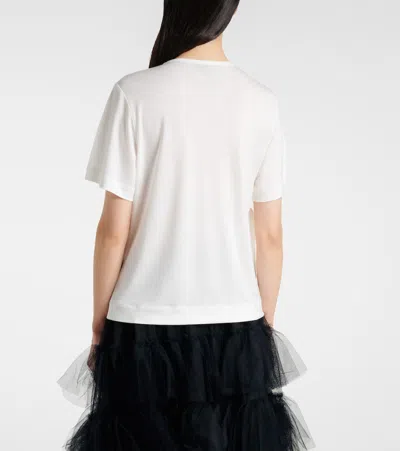 Simone Rocha Bow Sash Short-sleeve T-shirt In White