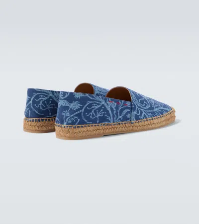 Kiton Printed Espadrilles In Blue
