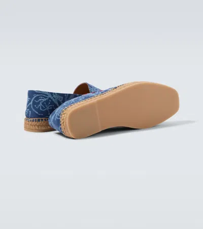 Kiton Printed Espadrilles In Blue