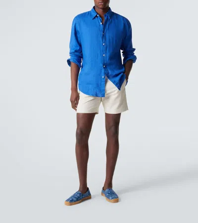 Kiton Printed Espadrilles In Blue