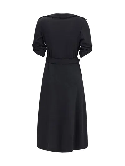 Aftercoat Long Jersey Dress In Black