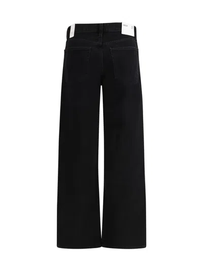 Agolde Arc Criss Cross Jeans In Phase In Black