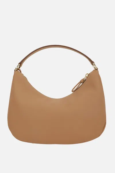 Prada Curved Handbag Gold-tone Hardware In Brown