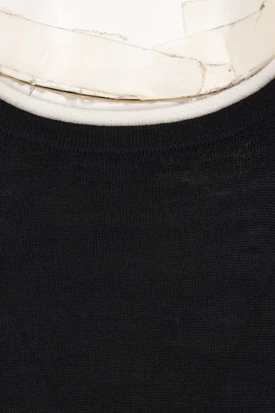 Arch4 Contrasting-edges Short-sleeve T-shirt In Black