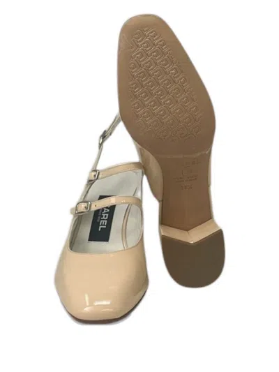 Carel Paris Double Buckle High-heeled Mules In Neutral