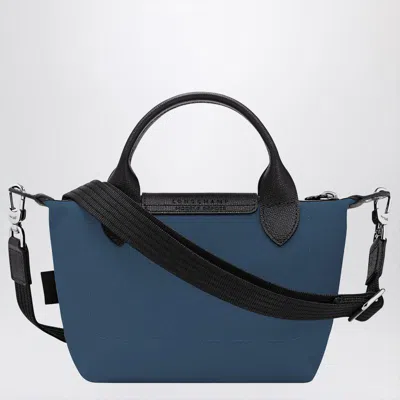 Longchamp Xs Le Pliage Energy Bag With Handle In Ink Colour In Blue