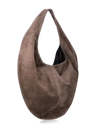 Maeden Market Leather Tote Bag In Brown