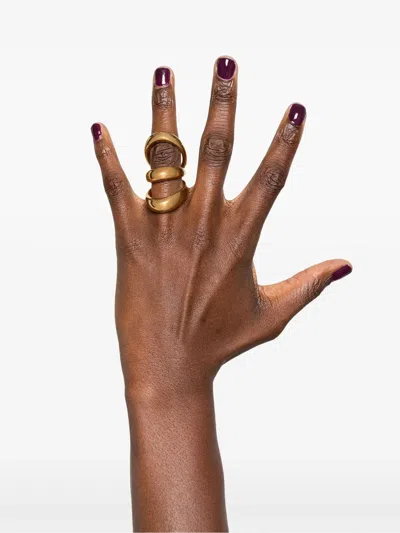 Panconesi Blow Up Solar Ring Accessories In Gold