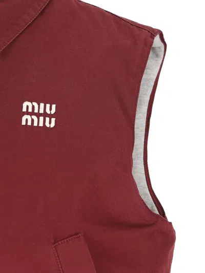Miu Miu Jackets In Red