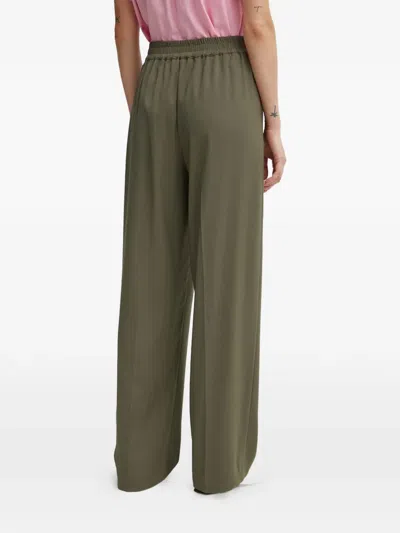 Samsoe & Samsoe Julia Elasticated Pleated Trousers In Green