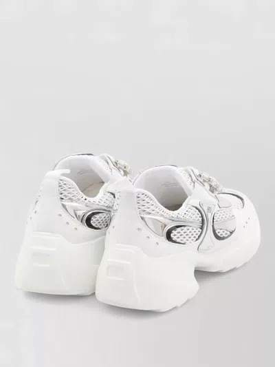 Roger Vivier On The Run Sneakers Crystal Buckle In Multi