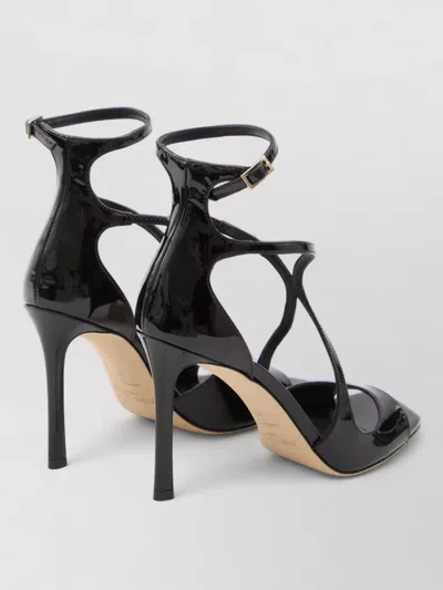 Jimmy Choo Azia95 Sandals With Squared Open Toe And Ankle Strap In Brown