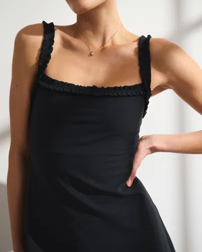 Abercrombie & Fitch Ypb Studioflex Scrunchie Strap Mini Dress In Multi