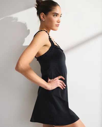 Abercrombie & Fitch Ypb Studioflex Scrunchie Strap Mini Dress In Multi