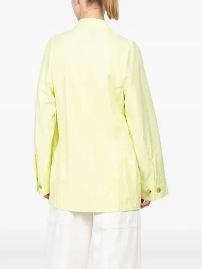 Forte Forte Notched-lapel Blazer In Yellow