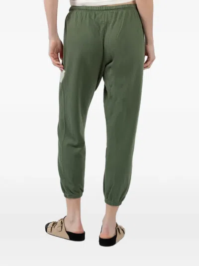 Freecity Drawstring Printed Track Pants In Green